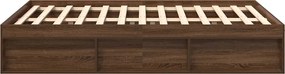 vidaXL Πλαίσιο Κρεβατιού Καφέ Δρυς 120x200 εκ.