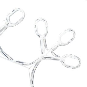 vidaXL Χριστουγεννιάτικη Νιφάδα Θερμό λευκό 44,5 x 38 εκ PVC