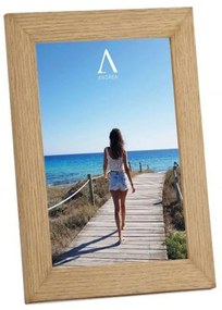 Κορνίζα Bold LBTAH-AX22526 10x15cm Natural-Beige Andrea House Wood, Glass