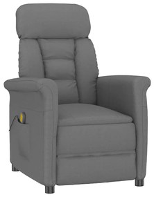 vidaXL Καρέκλα μασάζ Σκούρο γκρι 70.5 x 96.5 x 95 cm Πολυεστέρας