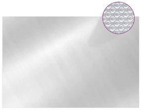 vidaXL Κάλυμμα Πισίνας Ηλιακό Oρθογώνιο Ασημί 6x4 μ. από Πολυαιθυλένιο