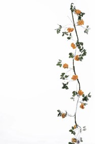 Supergreens Τεχνητή Γιρλάντα Τριαντάφυλλο Garden Πορτοκαλί 240 εκ