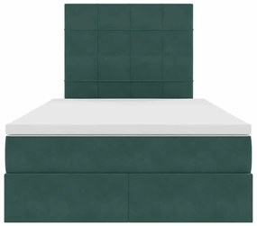 vidaXL Κρεβάτι με αποθηκευτικό χώρο και LED 120 x 200 cm Βελούδο