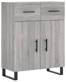 VidaXL Ντουλάπι Γκρι Sonoma 69,5 x 34 x 180 εκ. Επεξεργασμένο Ξύλο