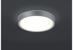 Πλαφονιέρα Φωτιστικό Μπάνιου LED 18W Τιτάνιο IP44 Clarimo 659011887 Trio Lighting-659011887-Ασημί 659011887