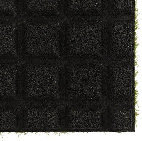 Πλακάκια Συνθετικού Χλοοτάπητα 4 τεμ. 50x50x2,5 εκ. Καουτσούκ - Πράσινο