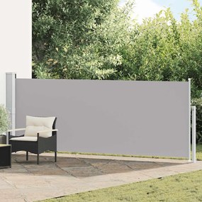 vidaXL Σκίαστρο Πλαϊνό Συρόμενο Βεράντας Γκρι 140 x 500 εκ.