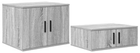 vidaXL Κρεβάτι Αποθήκευσης Γκρι Sonoma 75x190 εκ.