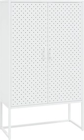 vidaXL Ντουλάπι Λευκό 80 x 35 x 135 εκ. από Ατσάλι