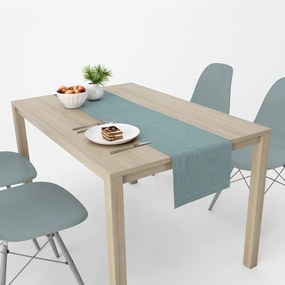 Τραβέρσα Αλέκιαστη Panama Petrol DimCol 40Χ180 40x180cm Cotton-Polyester