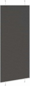 vidaXL Πλισέ περσίδα Μαύρο 90x200 cm Πλάτος υφάσματος 89,4 cm