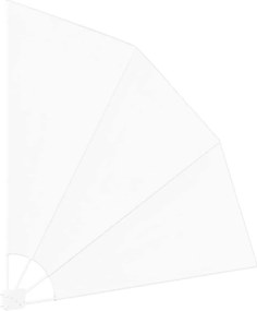 vidaXL Αδιάφανο σκίαστρο μπαλκονιού 140 x 140 cm Πολυεστέρας Λευκό