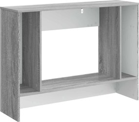 vidaXL Τραπέζι κονσόλας Ριγέ Γκρι Σονομά 101 x 29 x 74 εκ.