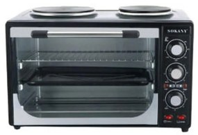 Sokany Ηλεκτρικό Φουρνάκι χωρητικότητας 35L με 2 μάτια SK-535