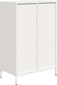 vidaXL Ντουλάπα Λευκό 68x39x103,5 εκ. από Χάλυβα