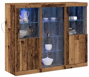 vidaXL Πλαϊνό γραφείο Παλαιό ξύλο 123 x 37 x 100 εκ Επεξεργασμένο ξύλο