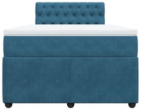 ΚΡΕΒΑΤΙ BOXSPRING ΜΕ ΣΤΡΩΜΑ ΜΠΛΕ 120X190 ΕΚ. ΒΕΛΟΥΔΙΝΟ 3289996