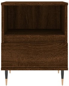 vidaXL Κομοδίνα 2 τεμ. Καφέ Δρυς 40 x 35 x 50 εκ. από Επεξεργ. Ξύλο