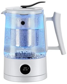 VEVOR Hydrogen Water Pitcher Generator, 1.5 L / 52.8 oz Large Capacity Hydrogen Generator Water Kettle, SPE and PEM Technology, Hydrogen Rich Water Ionizer Machine for Brewing Coffee or Tea