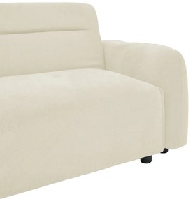 Γωνιακός καναπές Inspired pakoworld αναστρέψιμος ύφασμα μπεζ 293x80x142εκ