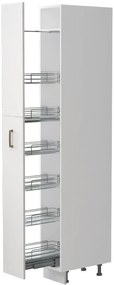 Επιδαπέδιο ντουλάπι ψηλό Tahoma K23-30-1KZ-Λευκό ματ - 30.00Χ60.00Χ235.00cm