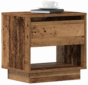 vidaXL Κομοδίνο Παλαιό ξύλο 45 x 34 x 44 εκ Επεξεργασμένο ξύλο