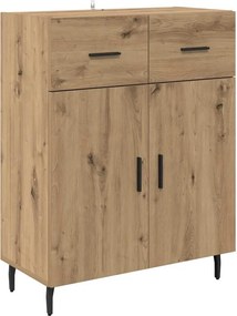 vidaXL Highboard 2 pcs Artisan Oak 69,5 x 32,5 x 180 εκ
