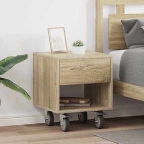 vidaXL Κομοδίνο 2 pcs Δρύς Sonoma 40,5 x 40 x 48 εκ.