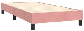 Πλαίσιο Κρεβατιού Boxspring Ροζ 90x200 εκ. Βελούδινο - Ροζ