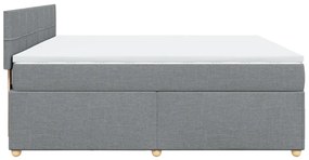 ΚΡΕΒΑΤΙ BOXSPRING ΜΕ ΣΤΡΩΜΑ ΑΝΟΙΧΤΟ ΓΚΡΙ 180X200 ΕΚ. ΥΦΑΣΜΑΤΙΝΟ 3286759