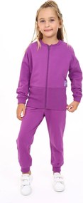 Stewehome Σετ φόρμας για κορίτσι με φερμουάρ και κεντητό σχέδιο (3 ετών)