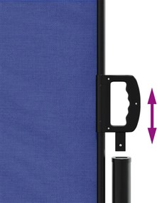vidaXL Σκίαστρο Πλαϊνό Συρόμενο Μπλε 140 x 300 εκ.