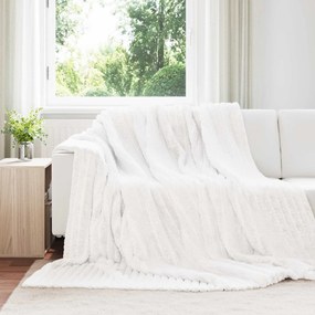 vidaXL Ριχτάρια 6 pcs Λευκό 240 x 220 cm Μαλλί