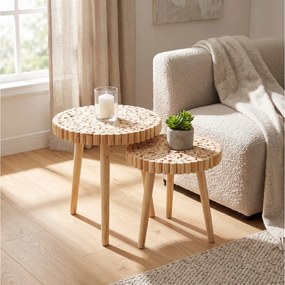 ΤΡΑΠΕΖΆΚΙΑ ΣΑΛΟΝΙΟΎ TABLE GIGOGNE RONDIN X2 M1 HD5208