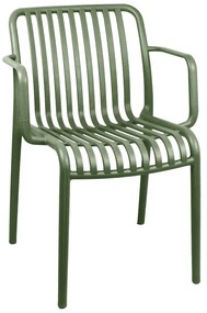 Πολυθρόνα Zoi pp σε σκούρο πράσινο απόχρωση 55.5x57.5x79εκ Υλικό: PP 326-000045