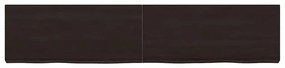 vidaXL Ράφι Τοίχου Σκούρο Καφέ 140x30x(2-6) εκ. Επεξ. Μασίφ Ξύλο Δρυός