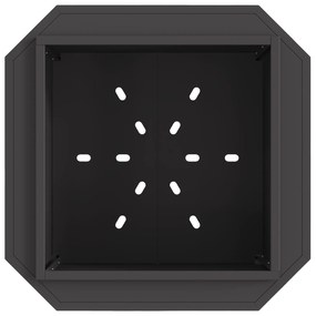 vidaXL Καπνιστός Εστία Μαύρη 58x58x51 εκ Ατσάλι