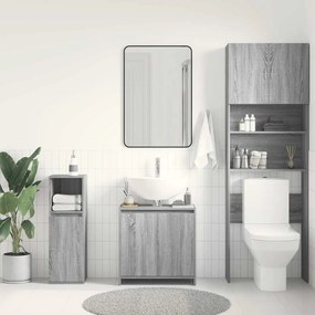 vidaXL Ντουλάπι Μπάνιου Γκρι Sonoma 60x33x60 εκ. Επεξεργασμένο Ξύλο
