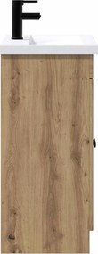 vidaXL Σετ Επίπλων Μπάνιου Artisan Δρυς 56 x 37,5 x 81 εκ