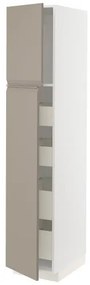 METOD/MAXIMERA ψηλό ντουλάπι με 2 πόρτες/4 συρτάρια, 40x60x200 cm 894.919.81