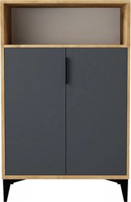 Ντουλάπι Sapphire Δρυς / Ανθρακί AFEPRI 72x36.5x12