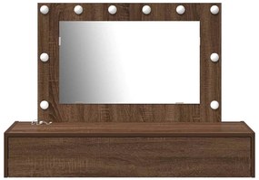 vidaXL Τραπέζι περιποίησης Καφέ 100 x 40 x 70 εκ. Επεξεργασμένο ξύλο
