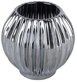 Κηροπήγιο Για Ρεσώ Sparkle Lines PT3765BK Φ9,3x8,8cm Black Present Time Glass