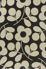 Χαλί Stem Sprig Monochrome 463905 Black-White Orla Kiely 140X200cm