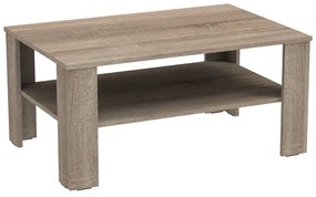 Τραπέζι σαλονιού Κhofi  σε sonoma truffle απόχρωση 90x60x42.3εκ