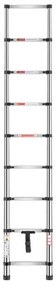 VEVOR Telescoping Ladder Stainless Steel Extension Step 8.5ft Portable Ladders