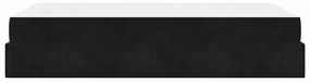 vidaXL Σκελετός κρεβατιού με στρώμα με στρώμα 2 pcs Μαύρο Βελούδο