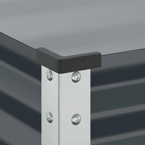 vidaXL Ζαρντινιέρα Κήπου Ανθρακί 45x45x88 εκ. από Ατσάλι