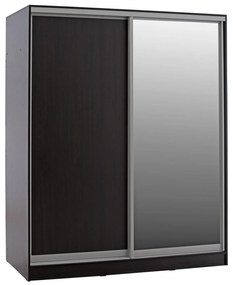 Ντουλάπα Συρόμενη ADLER Δίφυλλη με Καθρέπτη Wenge 160x60x210Υεκ. 160x60x210 εκ.