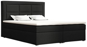 Κρεβάτι continental Pomona 114, Continental, Διπλό, Μαύρο, 140x200, Ταπισερί, Τάβλες για Κρεβάτι, 140x215x115cm, 139 kg, Στρώμα: Ναι | Epipla1.gr